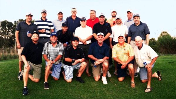 Row 1:  Steve Spinner, Mike Shaw, Jon Fleming, Pat Fleming, Dave Shaw, John Bantle.  Row 2:  Darin Franklin, Ray Shaw, Doug Shaw, Josh Rezac, John Wolf.  Row 3:  Tom Shaw, Rob Alt, Paul Carradonna, Roger Dobberstein, Wally Reitz, Jim Rezac, Mark Fleming.